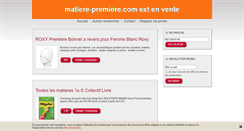Desktop Screenshot of matiere-premiere.com