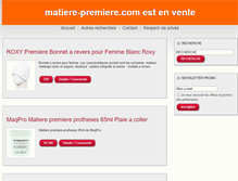 Tablet Screenshot of matiere-premiere.com